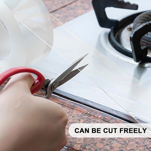 4 حزم من أشرطة السد الشفافة مقاس 2 بوصة × 9.8 قدم مقاومة للماء ذاتية اللصق شفافة لحوض الاستحمام وأشرطة شريط السد العملية للمطبخ والحمام وأرضية الجدار وحافة كونترتوب in Kuwait