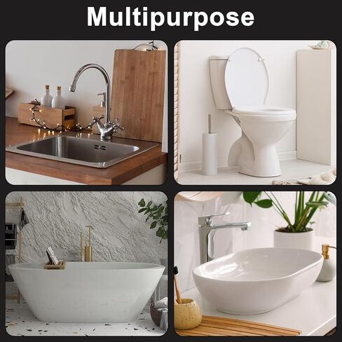 4 حزم من أشرطة السد الشفافة مقاس 2 بوصة × 9.8 قدم مقاومة للماء ذاتية اللصق شفافة لحوض الاستحمام وأشرطة شريط السد العملية للمطبخ والحمام وأرضية الجدار وحافة كونترتوب in Kuwait