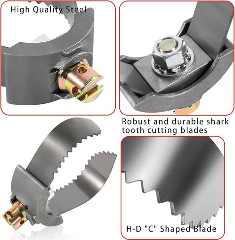 قاطع Deecaray 52822 موديل T-232 H-D 3""C، أداة تنظيف تصريف وصلة الكابل، متوافقة مع آلة الطبل RIDGID K-400، أو آلة الطبل RIDGID K-3800، أو آلة RIDGID K-50 المقسمة in Kuwait