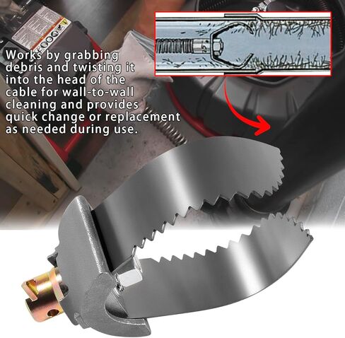 قاطع Deecaray 52822 موديل T-232 H-D 3""C، أداة تنظيف تصريف وصلة الكابل، متوافقة مع آلة الطبل RIDGID K-400، أو آلة الطبل RIDGID K-3800، أو آلة RIDGID K-50 المقسمة in Kuwait