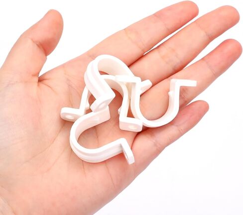 10 قطع مشبك حزام أنبوب على شكل حرف U، مشبك حزام أنبوب القناة، 2 حزام قناة فتحتين لمشبك أنابيب PVC، مشبك أشرطة أنابيب PVC 0.78 بوصة، لأنابيب PVC، والكابلات، والقناة (بدون براغي) in Kuwait