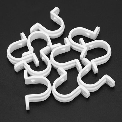 10 قطع مشبك حزام أنبوب على شكل حرف U، مشبك حزام أنبوب القناة، 2 حزام قناة فتحتين لمشبك أنابيب PVC، مشبك أشرطة أنابيب PVC 0.78 بوصة، لأنابيب PVC، والكابلات، والقناة (بدون براغي) in Kuwait