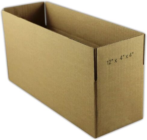 EcoSwift 50 12x4x4 Corrugated Cardboard Packing Boxes Mailing Moving Shipping Box Cartons in Saudi Arabia