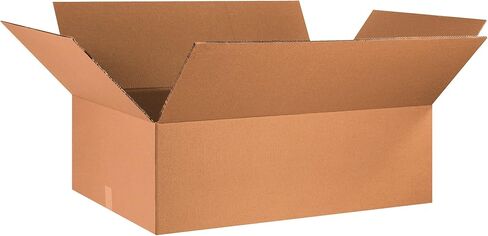صناديق Fast BFHD362412DW مزدوجة الجدار مموجة، صناديق من الورق المقوى شديدة التحمل، 36 بوصة × 24 بوصة × 12 بوصة، للشحن والتعبئة وحماية النقل، كرافت (عبوة من 5) in Saudi Arabia