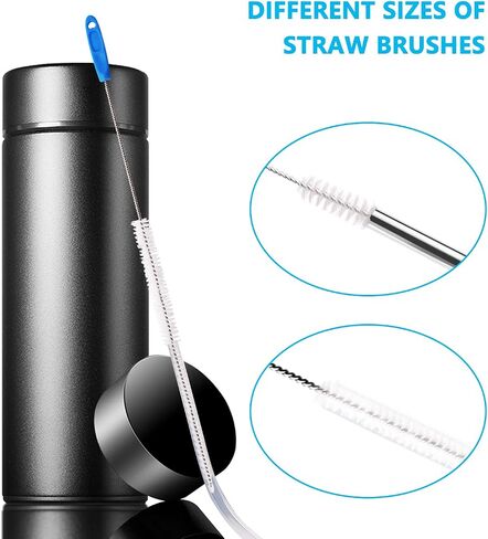 4 PCS Kitchen Cleaning Bottle Brushes Set, Multipurpose Bottle Cleaner Brush with Durablel Flexible Handles, Bottle Brushes for Cleaning Pipe, Straw, Decanter, Spouts, Tube and More in Kuwait