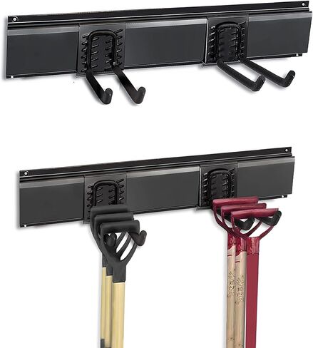 رف تخزين الأدوات الثقيلة من ألترا وول حامل الحائط، منظم للجدار في المرآب رف تخزين مع خطافين لساحة الحديقة in Kuwait