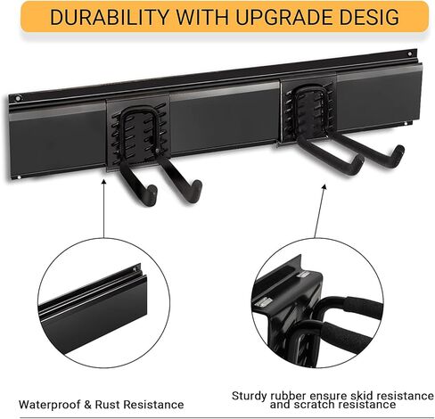 رف تخزين الأدوات الثقيلة من ألترا وول حامل الحائط، منظم للجدار في المرآب رف تخزين مع خطافين لساحة الحديقة in Kuwait