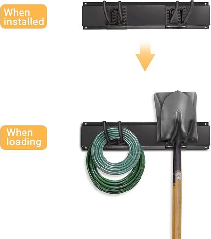 رف تخزين الأدوات الثقيلة من ألترا وول حامل الحائط، منظم للجدار في المرآب رف تخزين مع خطافين لساحة الحديقة in Kuwait