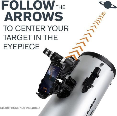 Celestron – StarSense Explorer 8-inch Dobsonian Smartphone App-Enabled Telescope – Works with StarSense App to Help You Find Nebulae, Planets & More – 8" DOB Telescope – iPhone/Android Compatible in Saudi Arabia