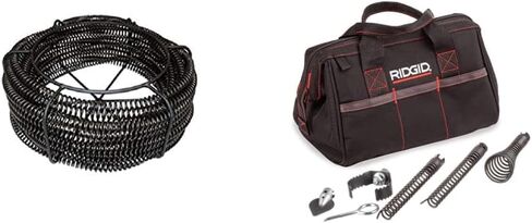 طقم كابل RIDGID 61630 A62 لآلة تنظيف الصرف المقطعية K-60-SE، كابل المعدات القياسية 7/8 بوصة × 15 بوصة in Kuwait