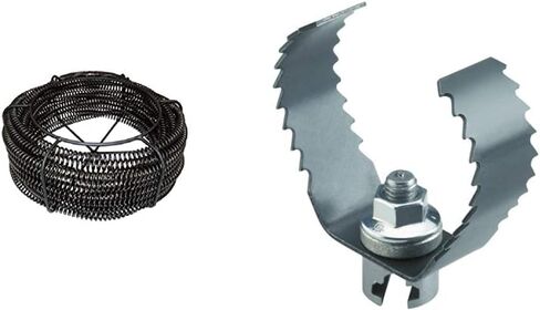 طقم كابل RIDGID 61630 A62 لآلة تنظيف الصرف المقطعية K-60-SE، كابل المعدات القياسية 7/8 بوصة × 15 بوصة in Kuwait