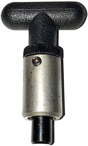 دبوس سحب POP - قطر 1 بوصة × طول 1-1/2 بوصة أسطوانة فولاذية ملحومة || مكبس فولاذي مطلي بالزنك بقطر 3/8 بوصة || مقبض على شكل حرف T من البلاستيك الأسود بعرض 2-1/4 بوصة × قطر 3/4 بوصة بواسطة SBD in Kuwait