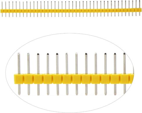 OCR 60 قطعة 2.54 مللي متر 40Pin الانفصالية PCB مجلس ذكر دبوس رأس موصل صف واحد لاردوينو درع أزرق أسود أخضر أبيض أحمر أصفر 6 ألوان in Kuwait