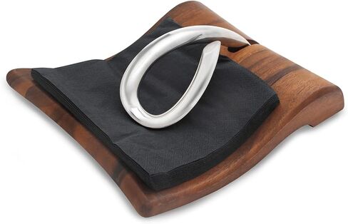 حامل مناديل ورقية من نامب غريميت بريز المعدنية والخشبية من نامب ميلز، إنك. in Kuwait