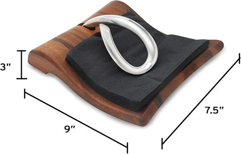 حامل مناديل ورقية من نامب غريميت بريز المعدنية والخشبية من نامب ميلز، إنك. in Kuwait