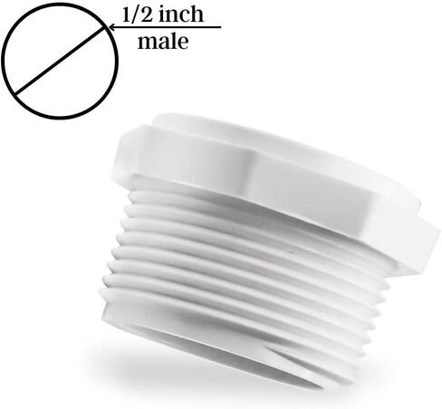 1 Inch PVC Pipe End Cap – SCH 40 MNPT 1 PVC Cap – PVC End Cap – 1 Inch Male Threaded Plug - PVC Pipe Cap - PVC Plug Pipe Fitting - PVC Pipe Fittings for Plumbing Water Line in Saudi Arabia