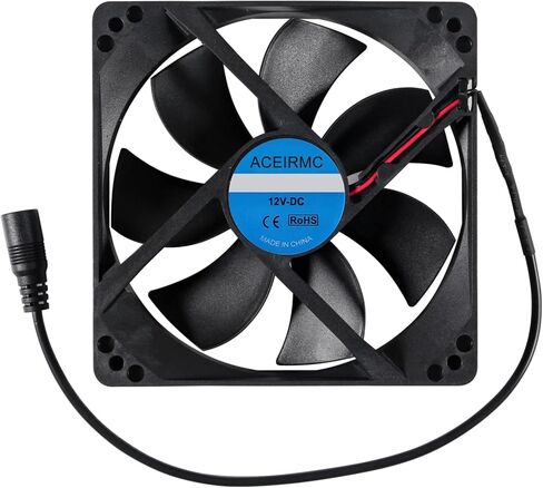 2pcs Blower Cooling Fan 120x25mm 110V 220V AC Powered Cooling Fan Dual-Ball Bearings 3 to 12V Speed Controller Fan for Receiver DVR Compatible with Playstation Xbox Component in Saudi Arabia