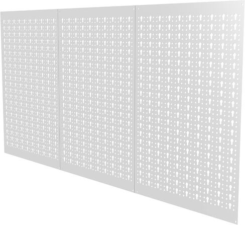 3 قطع من ألواح Pegboard المعدنية من TORACK لأدوات أدوات المرآب الجدارية ونظام تخزين Pegboard لمنضدة العمل والمتجر ومجموعة لوحة تنظيم لوحة الوتد المعيارية (عبوة من 3 قطع، رمادي) in Kuwait