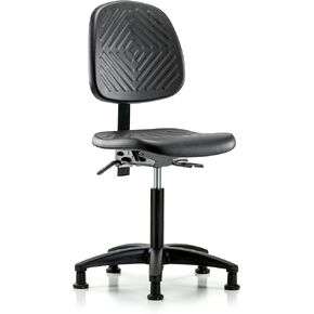 LabTech Seating LT43789 كرسي مقعد متوسط، بولي يوريثين، قاعدة نايلون متوسطة الظهر - ينزلق in Kuwait