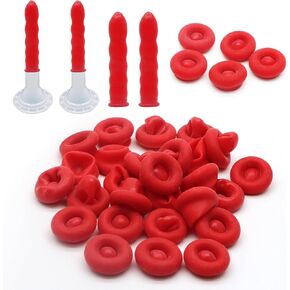 30 قطعة من غطاء السد لأنابيب السد من JTDER، أغطية مانعة للتسرب لحفظ السد لإغلاق والحفاظ على أنبوب السد المفتوح، أحمر in Kuwait