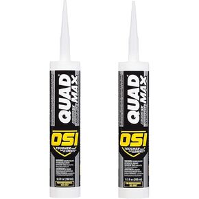 2 Pack OSI Sealants 9.5 oz Quad Max Window, Door and Siding Sealant, White in Saudi Arabia