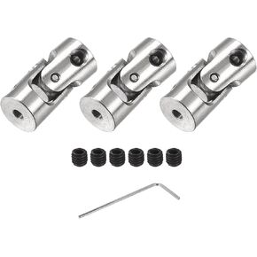 DMiotech 3 Pack 2mm to 2mm Rotatable Universal Steering Shaft U Joint Coupler Coupler Connector for Motor, 3D Printer, CNC Machine in Saudi Arabia