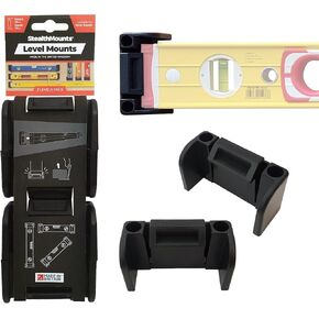 StealthMounts Slim Universal Level Holder - 2 Pack | Locking Level Mounts | Fits All Brands | Level Holder Mount | Level Holders | Level Holder for Truck | Level Mount | Level Hanger | Made in The UK