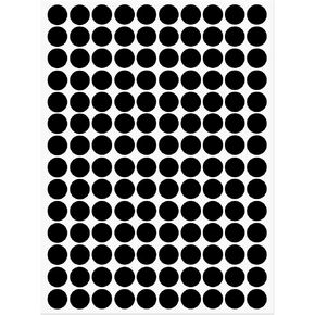 uxcell 1 Sheet/140Pcs Screw Hole Cover Stickers, 12mm Dia PVC Self Adhesive Covers Caps Dustproof for Wood Furniture Cabinet Shelf Wardrobe, Black