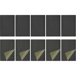 DTGN 80x22x0.3mm(LxWxT) Blank Metal Card - 25Pack - Good for Machinery - Painted Aluminum Equipment Nameplate - Black in Kuwait