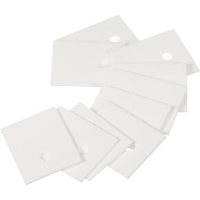 PATIKIL Alumina Ceramic Sheet Cooling Pad Insulating Sheet 50pcs 4mm Hole High Hardness for MOS Transistor 28x22x1mm(1.1x0.87x0.04") in Saudi Arabia