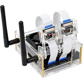 Yahboom Acrylic Case for NVIDIA Jetson Nano Compatible with 4GB (B01 & A02) & 2GB with Cooling Fan and Camera Case in Kuwait