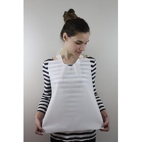 100 Pack Disposable Plastic Adult Bibs in Kuwait