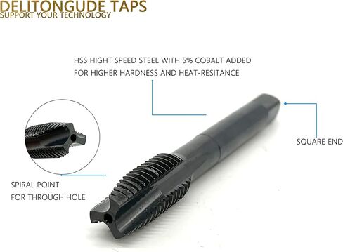 Metric M3 Machine Screw Tap 10pcs HSS Spiral Flute Drill Taps Thread Tapping Tool For Metal(M3) in Kuwait