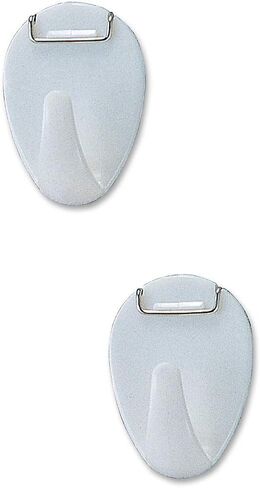 Officemate Plastic Cubicle Hooks, White, Set of 5 (30180) in Saudi Arabia