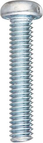 Small Parts Steel Pan Head Machine Screw, Zinc Plated, Meets JIS B1111, #2 Phillips Drive, M4-0.7 Thread Size, 20 mm Length, Fully Threaded, Imported (Pack of 25) in Saudi Arabia