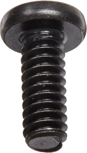 Small Parts Steel Pan Head Machine Screw, Black Oxide Finish, Meets ASME B18.6.3, #2 Phillips Drive, #10-24 Thread Size, 1/2" Length, Fully Threaded, Import (Pack of 100) in Saudi Arabia