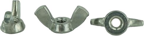 Chenango Supply Stainless 8-32 Wing Nut, Stainless Steel 18-8, Machine Thread (50, 8-32 Wing Nut) in Saudi Arabia