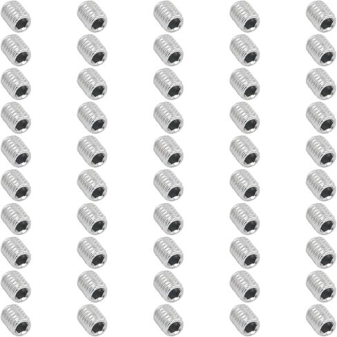 JJHXSM 50pcs Hexagon Socket Flat Head Screw M3x4mm Flat Point Grub Screws for Towel Rack Door Knob in Saudi Arabia