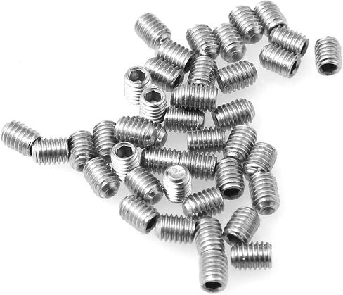 JJHXSM 50pcs Hexagon Socket Flat Head Screw M3x4mm Flat Point Grub Screws for Towel Rack Door Knob in Saudi Arabia