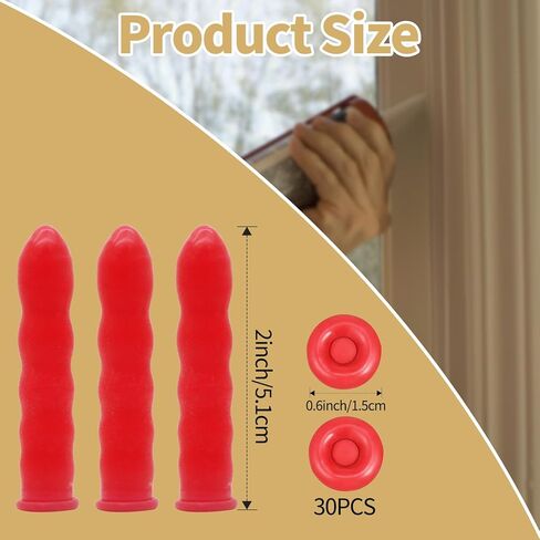 30 قطعة من غطاء السد لأنابيب السد من JTDER، أغطية مانعة للتسرب لحفظ السد لإغلاق والحفاظ على أنبوب السد المفتوح، أحمر in Kuwait