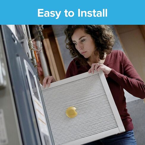 فيلتريت فلتر هواء فرن مكيف ذكي قابل للتجديد 16×25×1، MPR 1500، مسببات الحساسية والبكتيريا والفيروسات، عبوة من قطعتين (الابعاد الدقيقة 15.719 × 24.72 × 0.78) in Kuwait