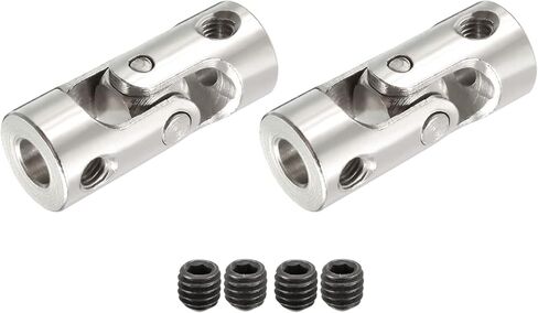 DMiotech 2 حزمة 3 مم إلى 4 مم ضياء داخلي قابل للتدوير عمود التوجيه العالمي U وصلة توصيل L23 × D9 موصل مقرنة مع برغي للطابعة ثلاثية الأبعاد، آلة CNC in Kuwait