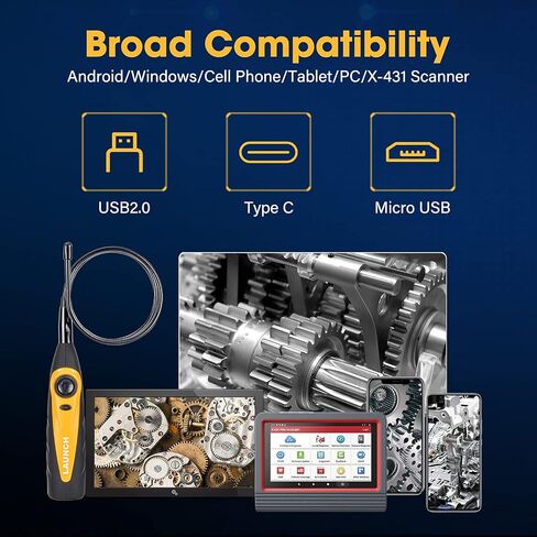 VSP-600 Car Inspection Camera Videoscope Borescope Scope Camera HD Inspection Camera, Zoom Waterproof Borescope in Saudi Arabia