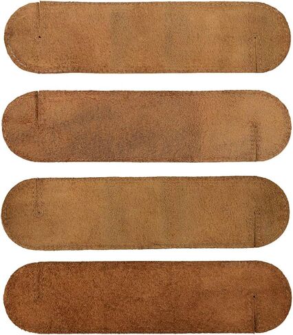 Hide & Drink, Leather Napkin Ring (4 Pack), for Place Setting, Wedding Receptions, Dinner & Holiday Parties, Home Decoration, Handmade Includes 101 Year Warranty :: Bourbon Brown in Saudi Arabia