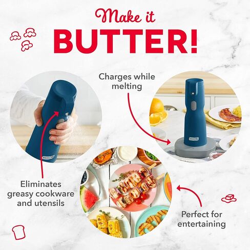 Dash Electric Butter Sprayer, Cordless Butter Sprayer for Popcorn, Toast, Entrees and More - Pro Chef Blue in Kuwait