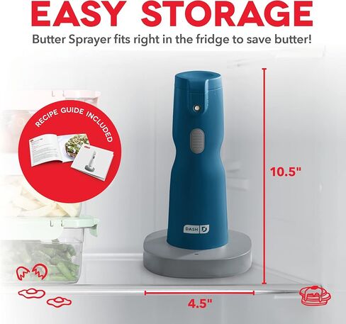 Dash Electric Butter Sprayer, Cordless Butter Sprayer for Popcorn, Toast, Entrees and More - Pro Chef Blue in Kuwait