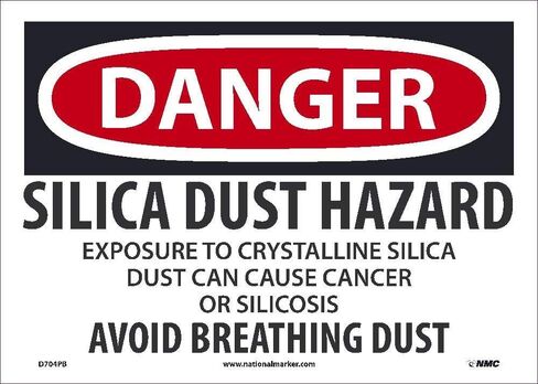 NMC D704PB علامة خطر غبار السيليكا in Kuwait