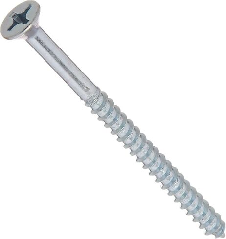 The Hillman Group 40860 Hillman Wood Screws No. 12 X 3 Phillips Flat Head Pack 25, No Size, zinc in Saudi Arabia