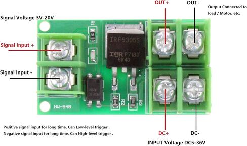 NOYITO Electronic Switch Control Board Isolation MOS FET Pulse Trigger Switch Control Module DC Control DC 5 to 36V Input Controlled voltage (Pack of 2) in Saudi Arabia