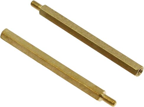 Augiimor 30PCS Male Female Hex Brass Spacer Standoff Screw Nut M3 x 25mm + 6mm PCB Motherboard Brass Standoff Hexagonal Spacer in Kuwait